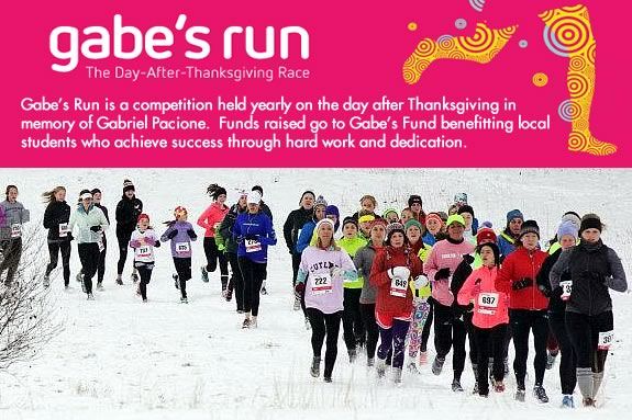 Gabes Run - The day after Thanksgiving race to benefit local high school students Gabes Run - The day after Thanksgiving race to benefit local high school students