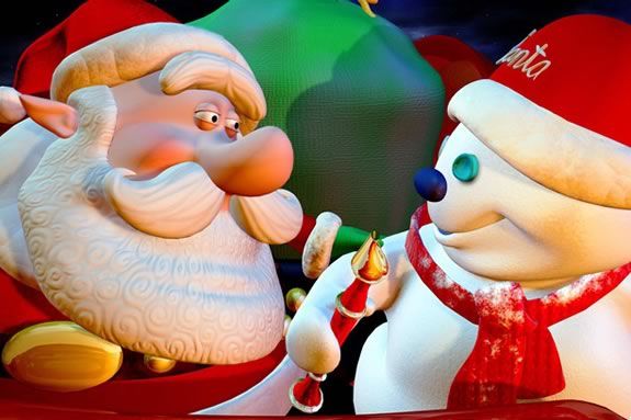 Santa V. The Snowman Theater Cartoon 
