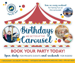 Carousel at Salisbury Beach MA. Parties, Family Reunions, Weddings, Showers, Birthday Parties
