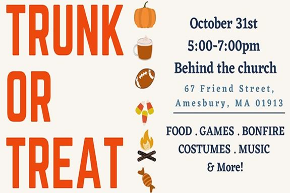 All Saints Anglican Church hosts a Halloween Trunk or Treat in Amesbury MA