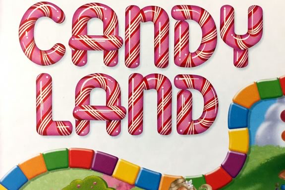 Ipswich Massachusetts public library hosts a giant Candyland suring February Vacation Week.