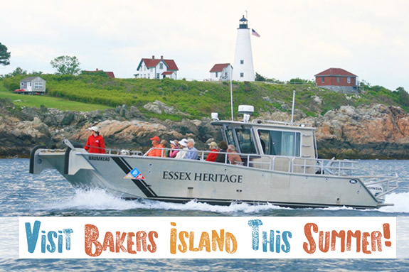 Boat and Light Station Tour Bakers Island Tour out of Salem Massachusetts