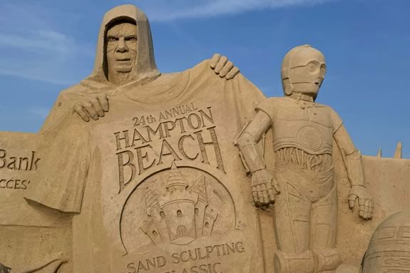 The Annual Hampton Beach, NH Master Sandsculpting Competition 2024 is Star Wars themed.