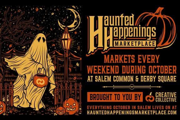 The Haunted Happenings Marketplace runs Thursdays-Sundays during October in Salem Massachusetts 