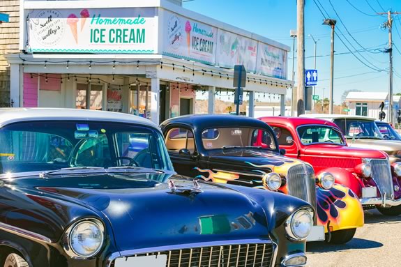 Come to Salisbury Beach Massachusetts for a classic car show that lasts all weekend! 