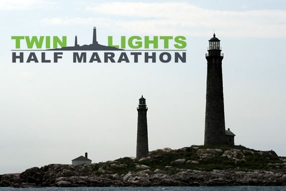 Twin Lights Half Marathon starts at Good Harbor Beach in Gloucester and follows a route along the Gloucester's beautiful back shore.