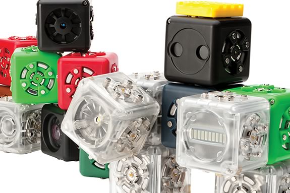 Kids will learn to build robots using Cubelets and LEGO at Ipswich Town Hall