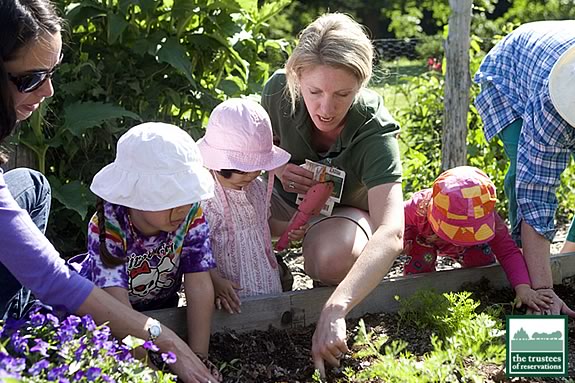 Volunteers make programs like the children's garden possible at Long Hill Beverl