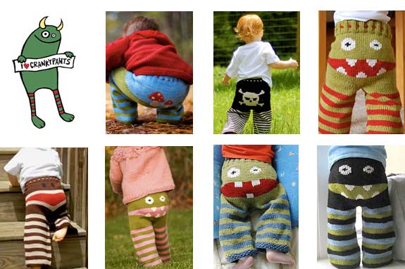 Hand knit pants for kids