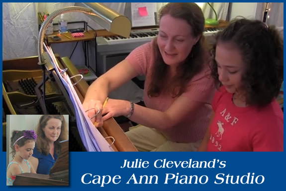 Julie Cleveland Piano Lessons for North Shore Children and Families. Northshore 