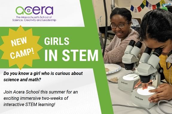 Science, Technology, Engineering, Math, Art Camp for girls in Winchester Massachusetts