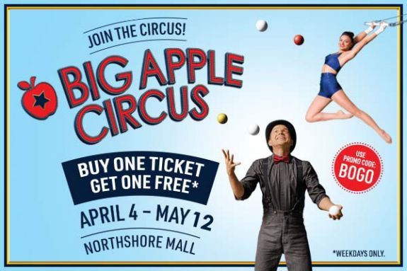 Big Apple Circus at NorthShore Mall in Peabody MA