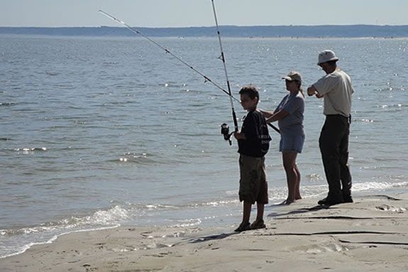 Crane's Beach in Ipswich is an excellent spot to try fishing in the surf. 