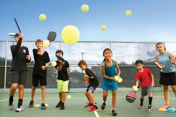 this great game embodies a little bit of Tennis, racquetball and ping pong in an easy to learn fun to play sport.