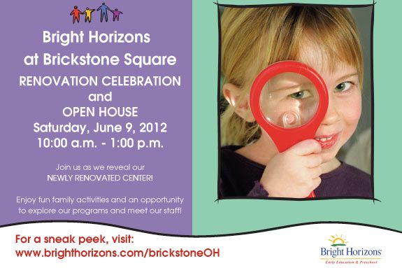 Bright Horizons Renovation Celebration and Open House Brickstone Preschool Andov