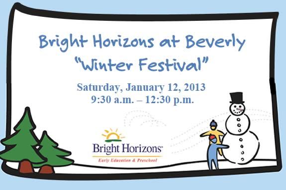 Bright Horizons Winter Festival Experience for Toddlers and Preschoolers