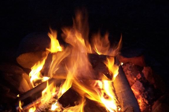 Winter Campfire and Hike at Endicott Park in Danvers Massachusetts