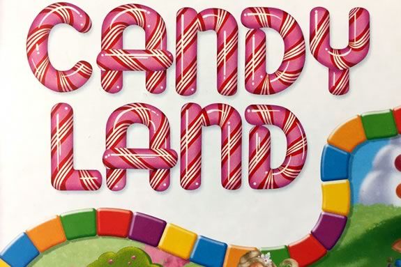 Ipswich Massachusetts public library hosts a giant Candyland suring February Vacation Week.