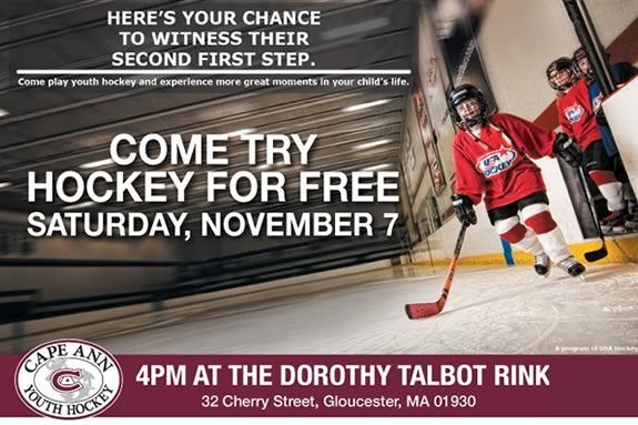 Kids are invited to Dorthy Talbot Rink in Gloucester to try hockey for FREE!