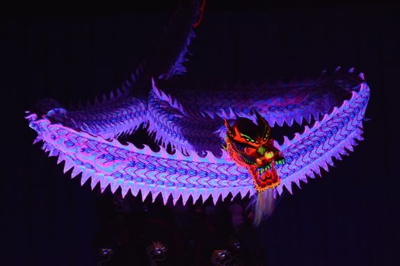 Members of the Chinese Folk Art Workshop perform traditional dance and movement