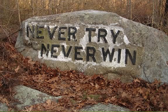 Dogtown's Geology includes many boulders, some of which are carved with messages
