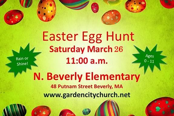 Come to a FREE Easter Egg Hunt in North Beverly for kids Come to a FREE Easter Egg Hunt in North Beverly for kids