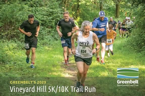 Essex County Greenbelt Association hosts a 5k/10k Race at Vineyard Hill in South Hamilton Massachusetts