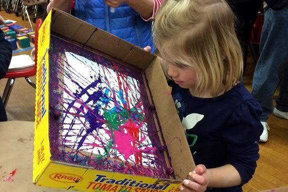 Messy Art Night at Essex Elementary School in Essex Massachusetts Messy Art Night at Essex Elementary School in Essex Massachusetts