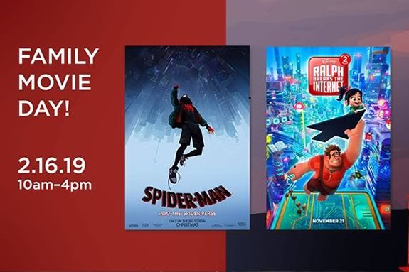 Family Movie Day at Cape Ann Community Cinema featuring 'Into the Spiderverse' and 'Wreck It Ralph 2'