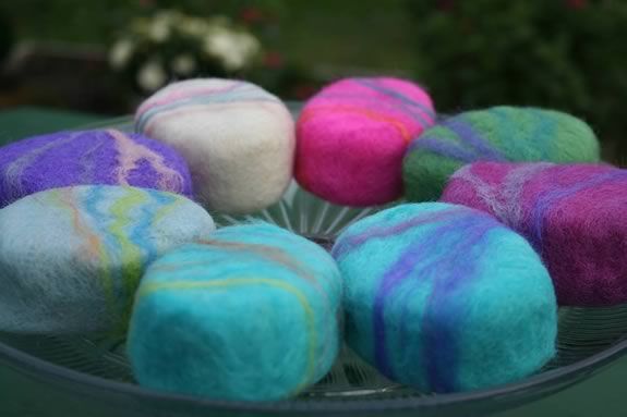 Felted soap making workshop mom's night out at Appleton Farms in Ipswich Massachusetts