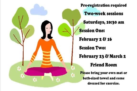 Come enjoy Friendship Yoga at Sawyer Free Library in Gloucester Massachusetts! 