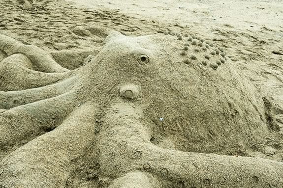 Marblehead FoA Sand Sculpture Competition on Devereaux Beach in Marblehead