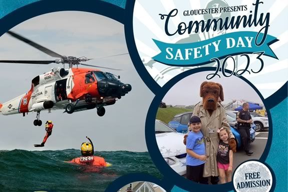 Come to Harbor Loop for a kid friendly day of public safety demonstrations by the US Coast GaurdGloucester Fire Department and Police.