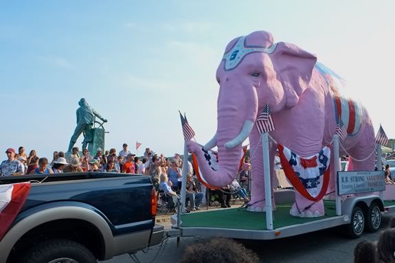 Gloucester Massachusetts hosts an annual Horribles Parade to celebrate Independence Day every year on July 3rd. 