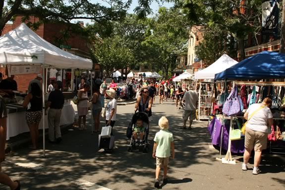Downtown Gloucester Sidewalk Bazaar - Family Fun in Massachusetts. Photo ©Bill O'Connor
