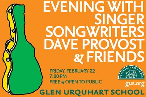 Evening with Singer and Songwriters Dave Provost & Friends