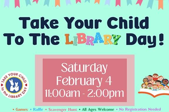Take Your Child to the Library Day activities for kids at the Hamilton Wenham Library
