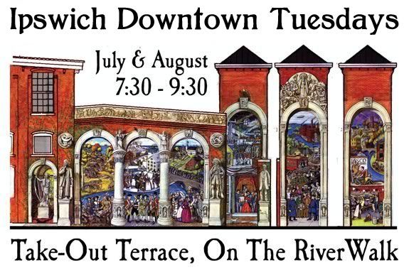 Ipswich Downtown Tuesdays includes great dining live music, dancing & extended shopping hours for shopping Downtown Ipswich Massachusetts Tuesday evenings!