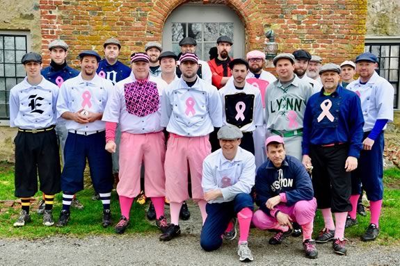 Come to a vintage baseball match that raises funds for breast cancer research at Spencer Peirce Little Farm in Newbury Come to a vintage baseball match that raises funds for breast cancer research at Spencer Peirce Little Farm in Newbury