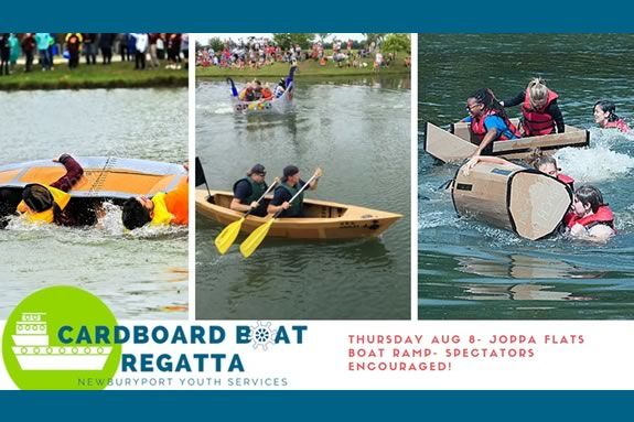 Newburyport Youth Services hosts a cardboard boat regatta on the waterfront!