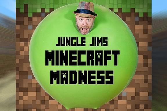 Jungle Jim's Minecraft Madness combines Magic, Comedy and balloons at Sawyer Free Library in Gloucester Massach