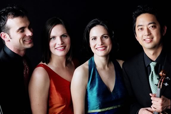 The Jupiter String Quartet plays the Shalin Liu Center in Rockport Massachusetts