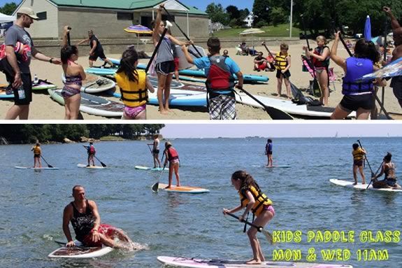Kids will learn to paddle board with Coast to Coast in Beverly!