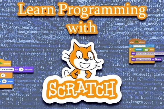 NYS hosts a session encouraging kids to learn SCRATCH, a programming interface developed by MIT.