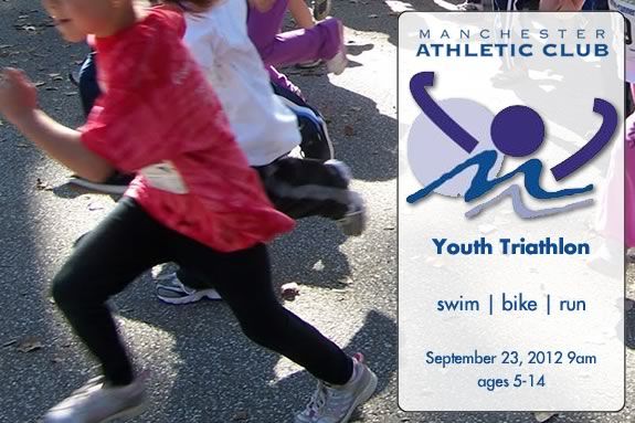 The Manchester Athletic Club Youth Triathlon is for kids ages 5-14!