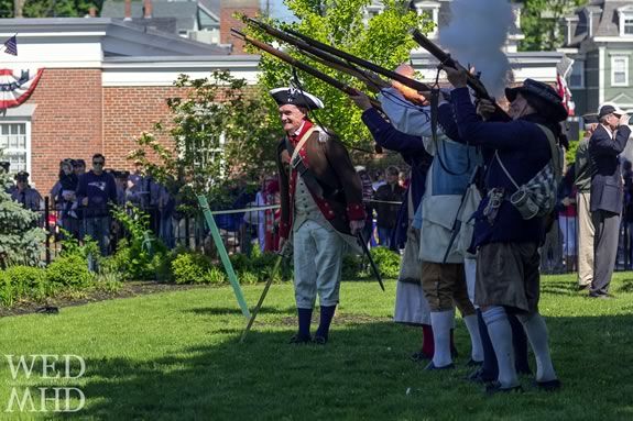 Glover's Regimment Fires a Salute on Memorial Day in Marblehead Massachusetts. Photo: Eyal Oren, Wednesdays in Marblehead
