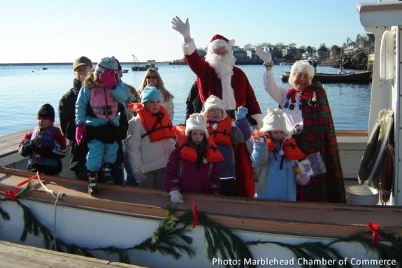 Come to Marblehead to welcome Santa as he arrives for the Christmas Walk!
