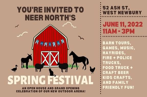 NEER North Spring Festival open house and grand opening ceelebrationof their new outdoor arena