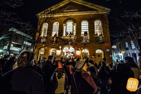 Celebrate New Years Eve at Salem Massachusetts' Town Hall with your family! 