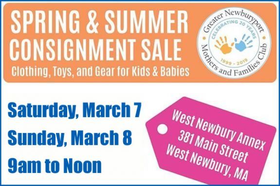 The Greater Newburyport Mothers and Families Club Spring and Summer Consignment Sale